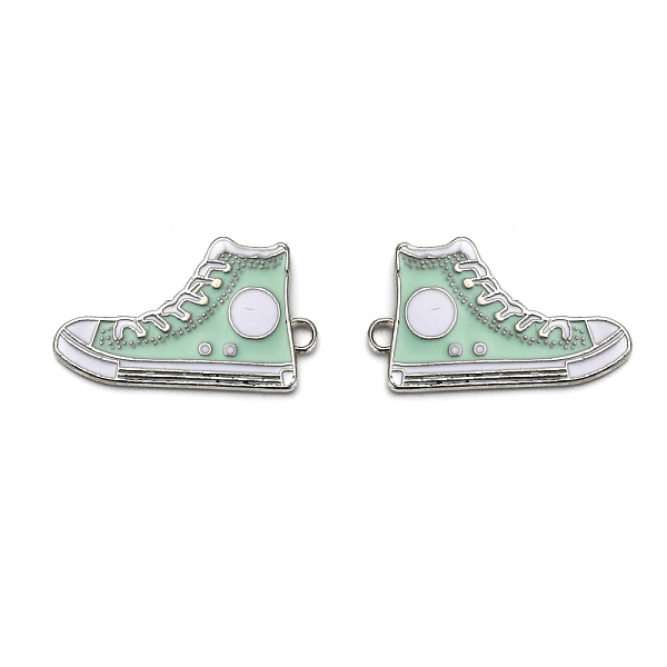 PandaHall Alloy Enamel Pendants, Lead Free and Cadmium Free, Shoes, Platinum Metal Color, Aquamarine, 30x17x2mm, Hole: 1.5mm Alloy+Enamel..., Green
PandaHall Alloy Enamel Pendants, Lead Free and Cadmium Free, Shoes, Platinum Metal Color, Aquamarine, 30x17x2mm, Hole: 1.5mm Alloy+Enamel..., Green