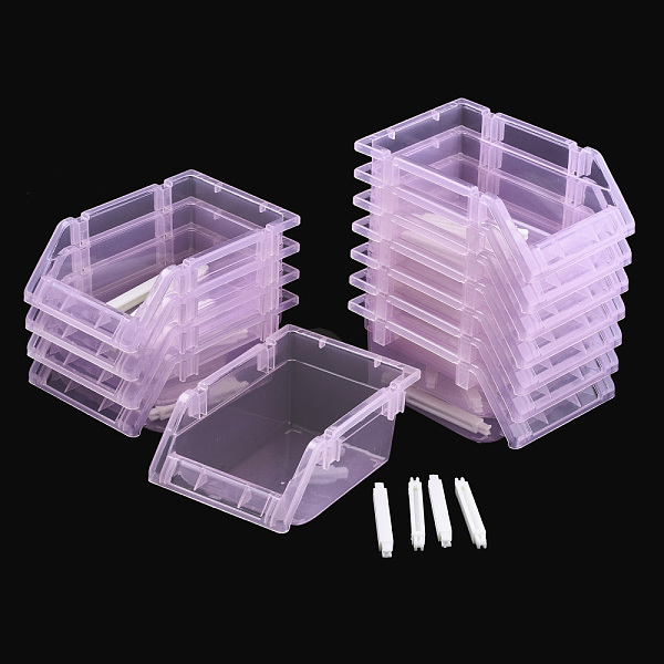PandaHall Plastic Beads Display Trays, Pink, 6-3/4x4-3/4x3-1/8 inch(17x12x8cm), 12pcs/set Plastic Pink
PandaHall Plastic Beads Display Trays, Pink, 6-3/4x4-3/4x3-1/8 inch(17x12x8cm), 12pcs/set Plastic Pink