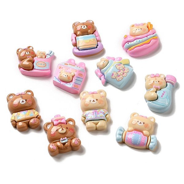 PandaHall Bear Theme Opaque Resin Decoden Cabochons, Mixed Shapes, Mixed Color, 21~28x19~26.5x7~9.5mm Resin Bear Multicolor
PandaHall Bear Theme Opaque Resin Decoden Cabochons, Mixed Shapes, Mixed Color, 21~28x19~26.5x7~9.5mm Resin Bear Multicolor
