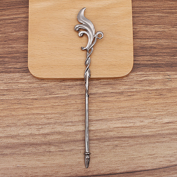 PandaHall DIY Jewelry Accessories, Alloy Hair Stick Findings, with Loop, Gunmetal, 152x29mm Alloy
PandaHall DIY Jewelry Accessories, Alloy Hair Stick Findings, with Loop, Gunmetal, 152x29mm Alloy