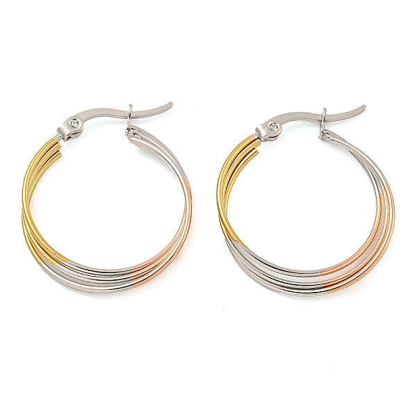 PandaHall 202 Stainless Steel Multi Layered Hoop Earrings, with 304 Stainless Steel Pins for Women, Mixed Color, 24x3.5mm 202 Stainless...
PandaHall 202 Stainless Steel Multi Layered Hoop Earrings, with 304 Stainless Steel Pins for Women, Mixed Color, 24x3.5mm 202 Stainless...