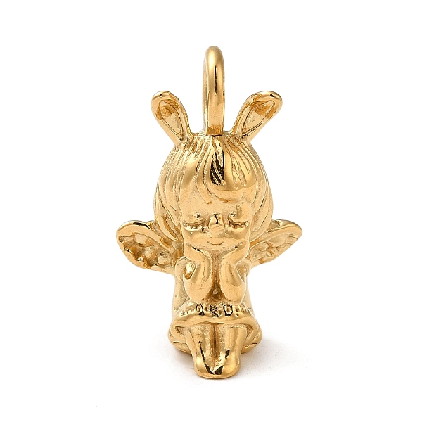 PandaHall 304 Stainless Steel Pendants, Angel Charm, Real 18K Gold Plated, 25x16x10.5mm, Hole: 5mm 304 Stainless Steel Angel & Fairy
PandaHall 304 Stainless Steel Pendants, Angel Charm, Real 18K Gold Plated, 25x16x10.5mm, Hole: 5mm 304 Stainless Steel Angel & Fairy