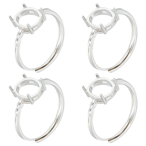 PandaHall Beebeecraft 1 Box 4Pcs Prong Ring Blanks 925 Sterling Silver Plated Adjustable 4 Claw Prong Pad Ring Settings Finger Ring...
PandaHall Beebeecraft 1 Box 4Pcs Prong Ring Blanks 925 Sterling Silver Plated Adjustable 4 Claw Prong Pad Ring Settings Finger Ring...