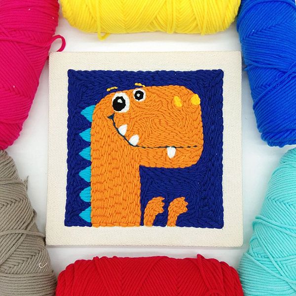 PandaHall Dinosaur Punch Embroidery Supplies Kit, including Instruction, Embroidery Fabric with Solid Wood Frame, Plastic Needle and 7...
PandaHall Dinosaur Punch Embroidery Supplies Kit, including Instruction, Embroidery Fabric with Solid Wood Frame, Plastic Needle and 7...