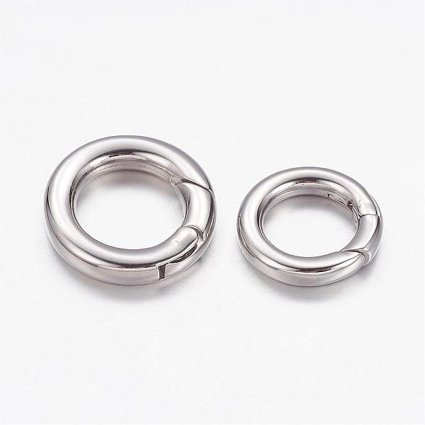 PandaHall 304 Stainless Steel Spring Gate Rings, O Rings, Ring, Stainless Steel Color, 10 Gauge, 15x2.5mm, Inner Diameter: 9mm 304 Stainless...
PandaHall 304 Stainless Steel Spring Gate Rings, O Rings, Ring, Stainless Steel Color, 10 Gauge, 15x2.5mm, Inner Diameter: 9mm 304 Stainless...
