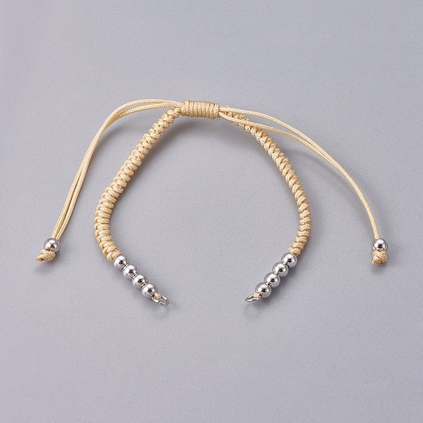 PandaHall Nylon Cord Braided Bead Bracelets Making, with Brass Beads, Long-Lasting Plated, Real Platinum Plated, Wheat, 10-1/4 inch~11-5/8..., Orange
PandaHall Nylon Cord Braided Bead Bracelets Making, with Brass Beads, Long-Lasting Plated, Real Platinum Plated, Wheat, 10-1/4 inch~11-5/8..., Orange