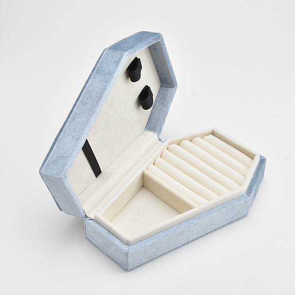 PandaHall Coffin Shaped Velvet Jewelry Storage Boxes, Jewelry Case for Earrings, Rings, Necklaces Storage, Light Steel Blue, 17.7x10.7x5.2cm...
PandaHall Coffin Shaped Velvet Jewelry Storage Boxes, Jewelry Case for Earrings, Rings, Necklaces Storage, Light Steel Blue, 17.7x10.7x5.2cm...