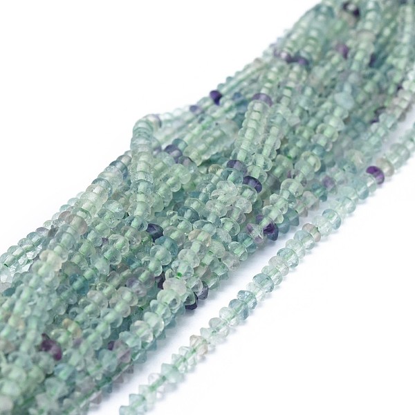 PandaHall Natural Fluorite Beads Strands, Faceted, Rondelle, 2.5~3.5x1.5mm, Hole: 0.6mm, about 90pcs/strand, 15.35(39cm) Fluorite Rondelle
PandaHall Natural Fluorite Beads Strands, Faceted, Rondelle, 2.5~3.5x1.5mm, Hole: 0.6mm, about 90pcs/strand, 15.35(39cm) Fluorite Rondelle