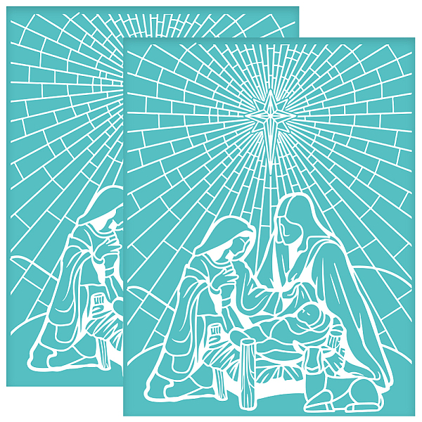 PandaHall OLYCRAFT 2Pcs 8.6x11 Inch Bethlehem Self-Adhesive Silk Screen Printing Stencil Religion Silk Screen Stencil Easter Theme Reusable...
PandaHall OLYCRAFT 2Pcs 8.6x11 Inch Bethlehem Self-Adhesive Silk Screen Printing Stencil Religion Silk Screen Stencil Easter Theme Reusable...