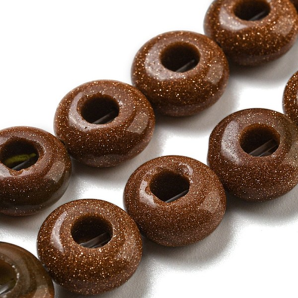 PandaHall Synthetic Goldstone Beads Strands, Rondelle, 10~10.5x4~4.5mm, Hole: 1.2mm, about 20pcs/strand, 7.95''(20.2cm) Goldstone Rondelle
PandaHall Synthetic Goldstone Beads Strands, Rondelle, 10~10.5x4~4.5mm, Hole: 1.2mm, about 20pcs/strand, 7.95''(20.2cm) Goldstone Rondelle