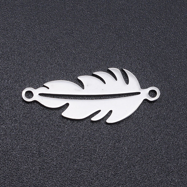 PandaHall 201 Stainless Steel Links connectors, Feather, Stainless Steel Color, 23x9x1mm, Hole: 1.4mm 201 Stainless Steel Feather
PandaHall 201 Stainless Steel Links connectors, Feather, Stainless Steel Color, 23x9x1mm, Hole: 1.4mm 201 Stainless Steel Feather