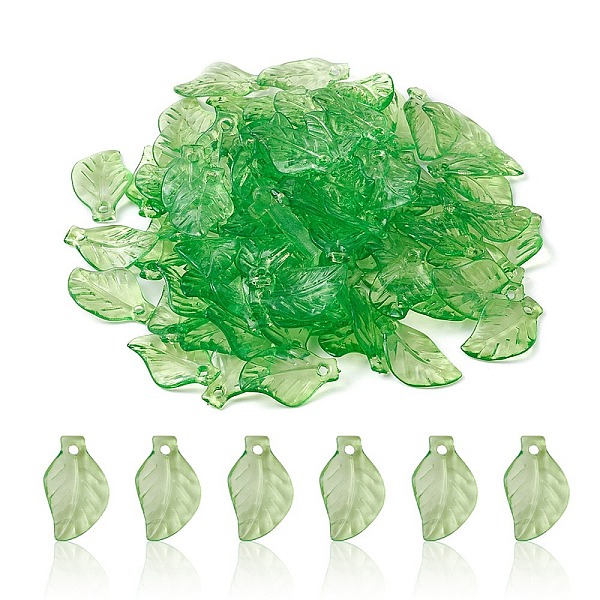 PandaHall Transparent Acrylic Pendants, Leaf Charms, Dark Green, 20x13x4mm, Hole: 2mm Acrylic Leaf
PandaHall Transparent Acrylic Pendants, Leaf Charms, Dark Green, 20x13x4mm, Hole: 2mm Acrylic Leaf