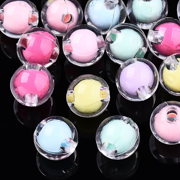 PandaHall 110Pcs Transparent Acrylic Beads, Bead in Bead, Round, Mixed Color, 10mm, Hole: 2mm, 62g, about 110pcs/62g Acrylic Round..., Multicolor
PandaHall 110Pcs Transparent Acrylic Beads, Bead in Bead, Round, Mixed Color, 10mm, Hole: 2mm, 62g, about 110pcs/62g Acrylic Round..., Multicolor