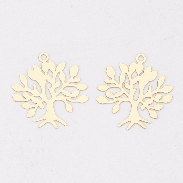 PandaHall Brass Pendants, Etched Metal Embellishments, Long-Lasting Plated, Tree, Light Gold, 22x21.5x0.3mm, Hole: 1.6mm Brass Tree
PandaHall Brass Pendants, Etched Metal Embellishments, Long-Lasting Plated, Tree, Light Gold, 22x21.5x0.3mm, Hole: 1.6mm Brass Tree
