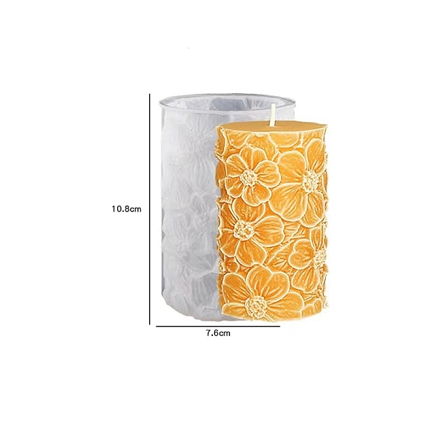 PandaHall DIY Silicone Candle Molds, For Candle Making, Flower, White, 7.6x10.8cm Silicone Column White
PandaHall DIY Silicone Candle Molds, For Candle Making, Flower, White, 7.6x10.8cm Silicone Column White
