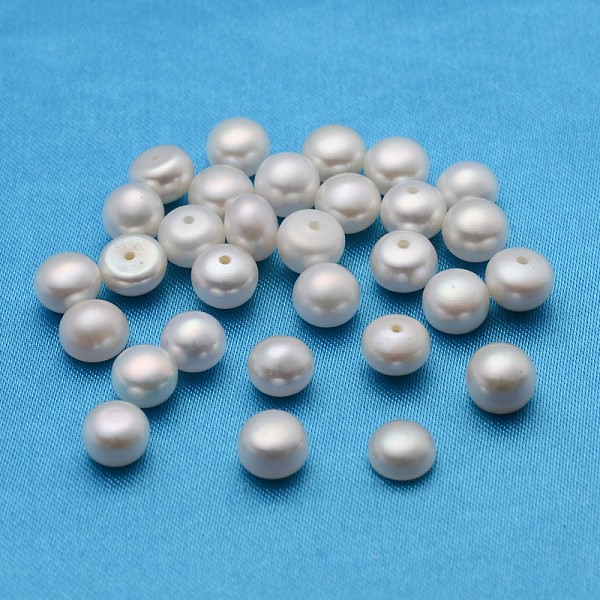 PandaHall Grade AA Natural Cultured Freshwater Pearl Beads, Half Drilled Hole, Half Round, White, 6.5~7x5~6mm, Hole: 1mm Pearl Half Round...
PandaHall Grade AA Natural Cultured Freshwater Pearl Beads, Half Drilled Hole, Half Round, White, 6.5~7x5~6mm, Hole: 1mm Pearl Half Round...
