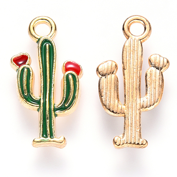 PandaHall Alloy Enamel Pendants, Cactus, Light Gold, Green, 19x10x2.5mm, Hole: 1.8mm Alloy+Enamel Others Green
PandaHall Alloy Enamel Pendants, Cactus, Light Gold, Green, 19x10x2.5mm, Hole: 1.8mm Alloy+Enamel Others Green