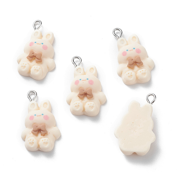 PandaHall Resin Pendants, with Iron Loop, Rabbit, Antique White, 26x16x6.5mm, Hole: 2.5mm Resin Rabbit
PandaHall Resin Pendants, with Iron Loop, Rabbit, Antique White, 26x16x6.5mm, Hole: 2.5mm Resin Rabbit