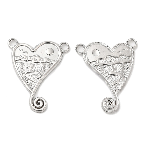 PandaHall 304 Stainless Steel Pendants, Heart Charm, Stainless Steel Color, 25x21x2mm, Hole: 2.5mm 304 Stainless Steel Heart
PandaHall 304 Stainless Steel Pendants, Heart Charm, Stainless Steel Color, 25x21x2mm, Hole: 2.5mm 304 Stainless Steel Heart