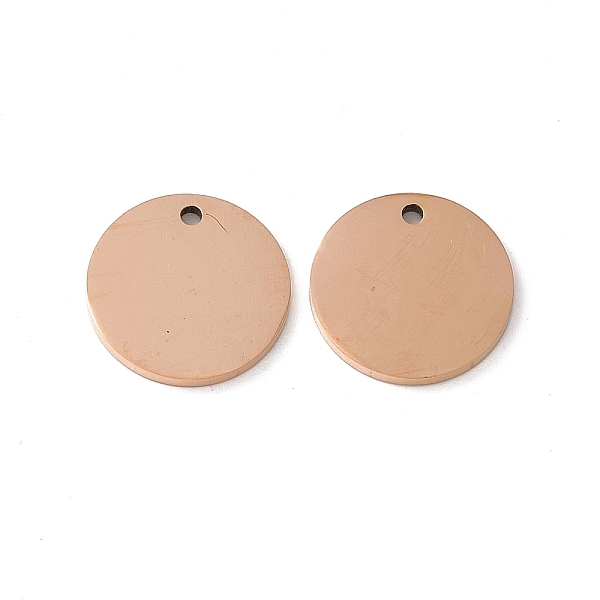 PandaHall 201 Stainless Steel Pendants, Flat Round Charm, Rose Gold, 15x1.5mm, Hole: 1.4mm 201 Stainless Steel Flat Round
PandaHall 201 Stainless Steel Pendants, Flat Round Charm, Rose Gold, 15x1.5mm, Hole: 1.4mm 201 Stainless Steel Flat Round
