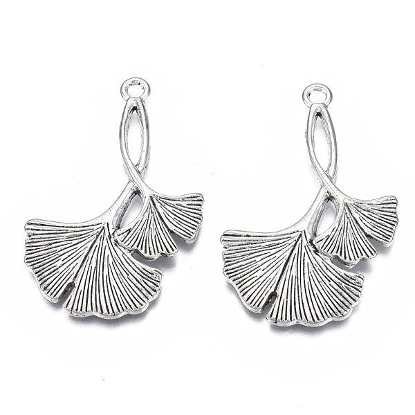 PandaHall Tibetan Style Alloy Pendants, Cadmium Free & Lead Free, Ginkgo Leaf, Antique Silver, 44x28.5x3.5mm, Hole: 2mm, about 200pcs/1000g...
PandaHall Tibetan Style Alloy Pendants, Cadmium Free & Lead Free, Ginkgo Leaf, Antique Silver, 44x28.5x3.5mm, Hole: 2mm, about 200pcs/1000g...
