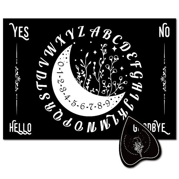 PandaHall Pendulum Dowsing Divination Board Set, Rectangle Talking Board, with Planchette Accessories, Moon, 11.2~30x9~21x5cm, 2pcs/set Wood..., Black
PandaHall Pendulum Dowsing Divination Board Set, Rectangle Talking Board, with Planchette Accessories, Moon, 11.2~30x9~21x5cm, 2pcs/set Wood..., Black
