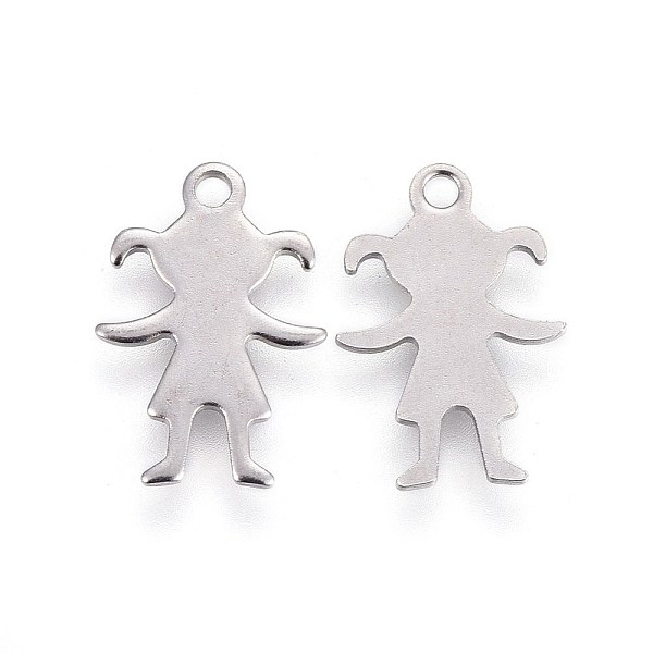 PandaHall 304 Stainless Steel Pendants, Girl, Stainless Steel Color, 16x11x0.7mm, Hole: 1.6mm 304 Stainless Steel Human
PandaHall 304 Stainless Steel Pendants, Girl, Stainless Steel Color, 16x11x0.7mm, Hole: 1.6mm 304 Stainless Steel Human