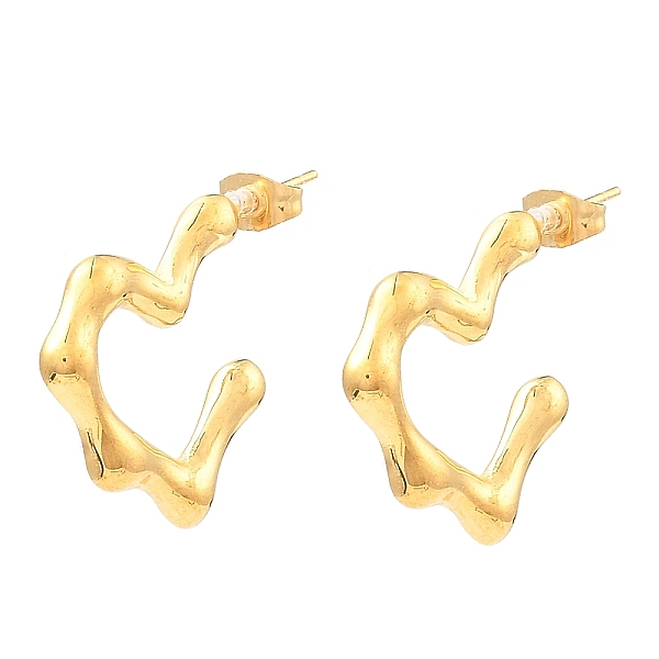 PandaHall 304 Stainless Steel Heart Stud Earrings, Half Hoop Earrings for Women, Real 18K Gold Plated, 23x4mm 304 Stainless Steel Heart
PandaHall 304 Stainless Steel Heart Stud Earrings, Half Hoop Earrings for Women, Real 18K Gold Plated, 23x4mm 304 Stainless Steel Heart