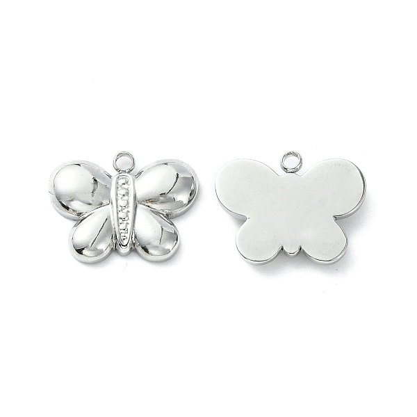 PandaHall 304 Stainless Steel Pendants, Butterfly Charms, Stainless Steel Color, 12x15x2.7mm, Hole: 1.4mm 304 Stainless Steel Butterfly
PandaHall 304 Stainless Steel Pendants, Butterfly Charms, Stainless Steel Color, 12x15x2.7mm, Hole: 1.4mm 304 Stainless Steel Butterfly