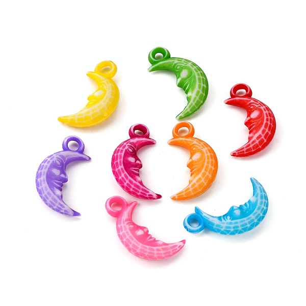 PandaHall Colorful Acrylic Pendants, Craft Style, Mixed Color, Moon, about 13mm wide, 22mm long, hole: 3mm, about 1250pcs/500g Acrylic Moon..., Multicolor
PandaHall Colorful Acrylic Pendants, Craft Style, Mixed Color, Moon, about 13mm wide, 22mm long, hole: 3mm, about 1250pcs/500g Acrylic Moon..., Multicolor