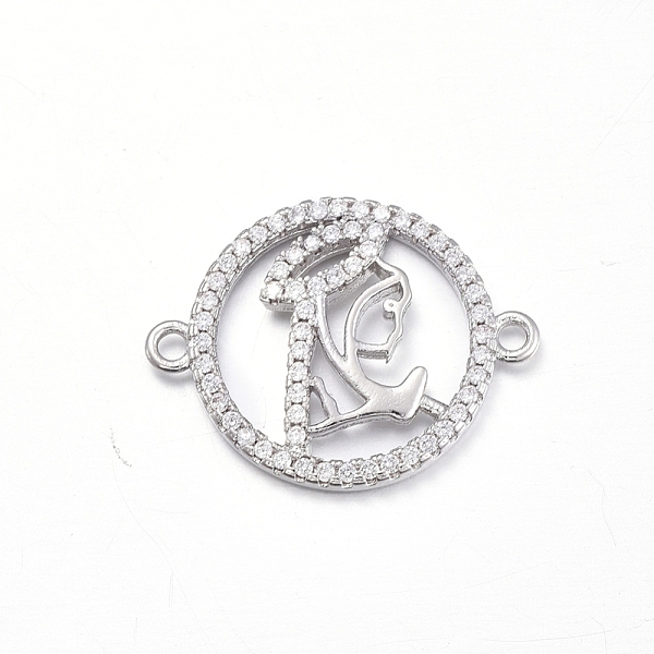PandaHall Brass Micro Pave Clear Cubic Zirconia Links connectors, Flat Round with Virgin Mary, Platinum, 17x21x2.5mm, Hole: 1.4mm...
PandaHall Brass Micro Pave Clear Cubic Zirconia Links connectors, Flat Round with Virgin Mary, Platinum, 17x21x2.5mm, Hole: 1.4mm...
