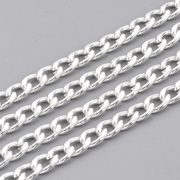 PandaHall 304 Stainless Steel Cuban Link Chains, Chunky Curb Chains, Twisted Chains, Unwelded, with Spool, Silver Color Plated, 7x4.5x1.2mm...
PandaHall 304 Stainless Steel Cuban Link Chains, Chunky Curb Chains, Twisted Chains, Unwelded, with Spool, Silver Color Plated, 7x4.5x1.2mm...