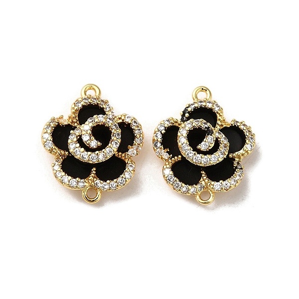 PandaHall Brass Micro Pave Clear Cubic Zirconia Connector Charms, with Black Enamel, Flower Links, Real 18K Gold Plated, 17x14x6mm, Hole...
PandaHall Brass Micro Pave Clear Cubic Zirconia Connector Charms, with Black Enamel, Flower Links, Real 18K Gold Plated, 17x14x6mm, Hole...