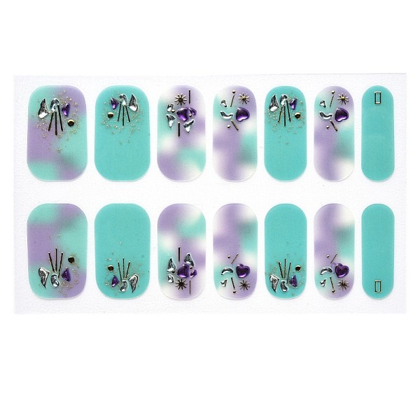 PandaHall Full Cover Ombre Nails Wraps, Glitter Powder Color Street Nail Strips, Self-Adhesive, for Nail Tips Decorations, Medium Turquoise...
PandaHall Full Cover Ombre Nails Wraps, Glitter Powder Color Street Nail Strips, Self-Adhesive, for Nail Tips Decorations, Medium Turquoise...