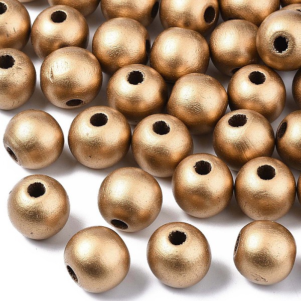 PandaHall Dyed Natural Wood Beads, Round, Lead Free, Dark Goldenrod, 20x18mm, Hole: 4.5mm, about 400pcs/1000g Maple Wood Round Gold
PandaHall Dyed Natural Wood Beads, Round, Lead Free, Dark Goldenrod, 20x18mm, Hole: 4.5mm, about 400pcs/1000g Maple Wood Round Gold