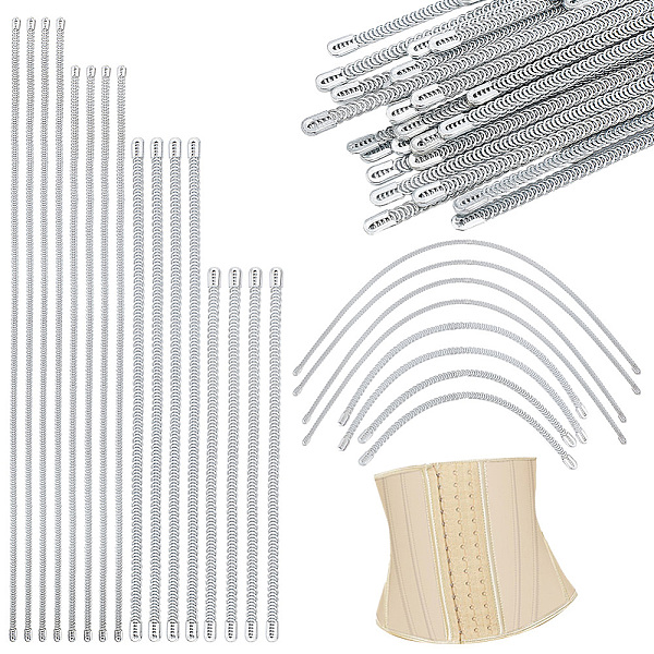 PandaHall 40Pcs 4 Style Iron Spiral Corset Boning Stay, Modeling Sticks, Platinum, 148~402x5.5x2mm, 10pcs/style Iron
PandaHall 40Pcs 4 Style Iron Spiral Corset Boning Stay, Modeling Sticks, Platinum, 148~402x5.5x2mm, 10pcs/style Iron