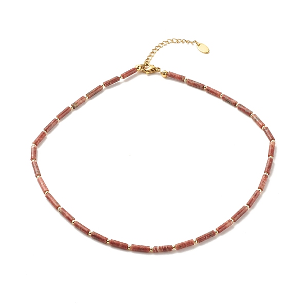PandaHall Natural Sesame Jasper/Kiwi Jasper Column Beaded Necklace with Synthetic Hematite, Gemstone Jewelry for Women, Golden, 15.94 inch...
PandaHall Natural Sesame Jasper/Kiwi Jasper Column Beaded Necklace with Synthetic Hematite, Gemstone Jewelry for Women, Golden, 15.94 inch...