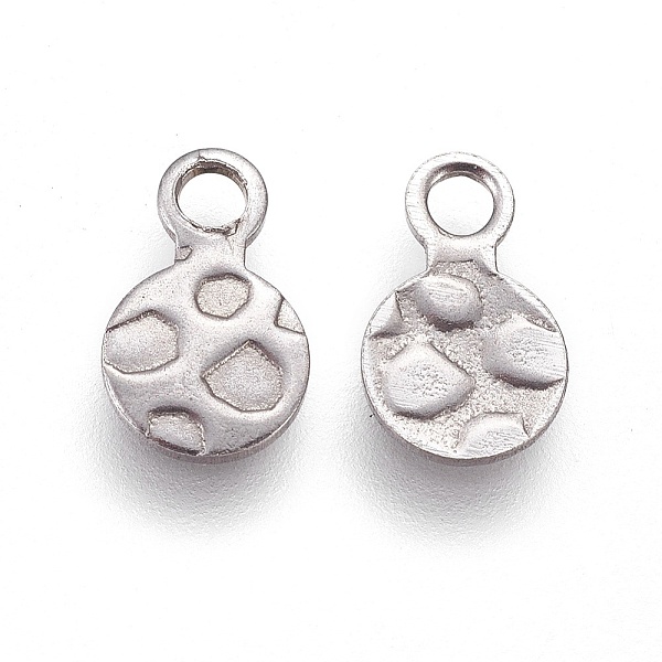 PandaHall 304 Stainless Steel Charms, Textured, Flat Round with Bumpy, Stainless Steel Color, 9.5x6x0.8mm, Hole: 2mm 304 Stainless Steel...
PandaHall 304 Stainless Steel Charms, Textured, Flat Round with Bumpy, Stainless Steel Color, 9.5x6x0.8mm, Hole: 2mm 304 Stainless Steel...
