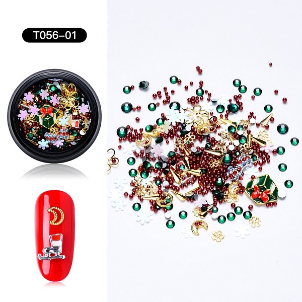 PandaHall Christmas Theme Alloy Enamel Cabochons, Nail Art Decoration Accessories, with Rhinestone, Mixed Shapes, Mixed Color..., Multicolor
PandaHall Christmas Theme Alloy Enamel Cabochons, Nail Art Decoration Accessories, with Rhinestone, Mixed Shapes, Mixed Color..., Multicolor