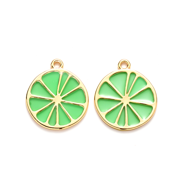PandaHall Alloy Pendants, with Epoxy Resin, Cadmium Free & Lead Free, Lemon, Golden, Light Green, 26.5x23x1.6mm, Hole: 2mm Alloy+Epoxy Resin...
PandaHall Alloy Pendants, with Epoxy Resin, Cadmium Free & Lead Free, Lemon, Golden, Light Green, 26.5x23x1.6mm, Hole: 2mm Alloy+Epoxy Resin...