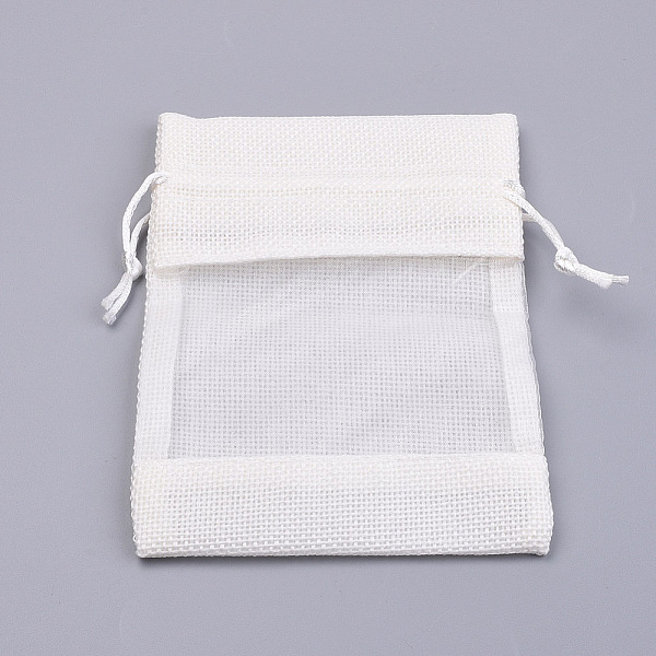 PandaHall Cotton Packing Pouches, Drawstring Bags, with Organza Ribbons, Creamy White, 14~15x10~11cm Burlap
PandaHall Cotton Packing Pouches, Drawstring Bags, with Organza Ribbons, Creamy White, 14~15x10~11cm Burlap
