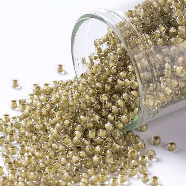 PandaHall TOHO Round Seed Beads, Japanese Seed Beads, (1073) AntiqueWhite Lined Crystal Luster, 11/0, 2.2mm, Hole: 0.8mm, about..., White
PandaHall TOHO Round Seed Beads, Japanese Seed Beads, (1073) AntiqueWhite Lined Crystal Luster, 11/0, 2.2mm, Hole: 0.8mm, about..., White