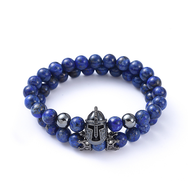 PandaHall Natural Lapis Lazuli(Dyed) Stretch Beaded Bracelets Sets, with Non-Magnetic Synthetic Hematite Beads, Brass Micro Pave Cubic...
PandaHall Natural Lapis Lazuli(Dyed) Stretch Beaded Bracelets Sets, with Non-Magnetic Synthetic Hematite Beads, Brass Micro Pave Cubic...
