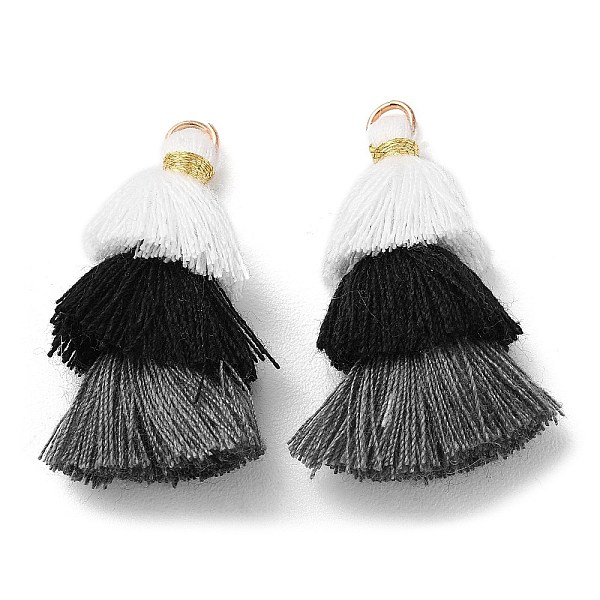 PandaHall Polycotton Tassel Pendant Decorations, with Iron Loops, Black, 34~45x4~5mm, Hole: 3mm Polycotton Black
PandaHall Polycotton Tassel Pendant Decorations, with Iron Loops, Black, 34~45x4~5mm, Hole: 3mm Polycotton Black