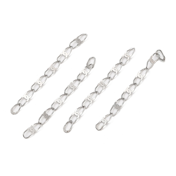 PandaHall 304 Stainless Steel End Chains, Chain Extenders, Soldered, Stainless Steel Color, 35x2.5mm 304 Stainless Steel
PandaHall 304 Stainless Steel End Chains, Chain Extenders, Soldered, Stainless Steel Color, 35x2.5mm 304 Stainless Steel