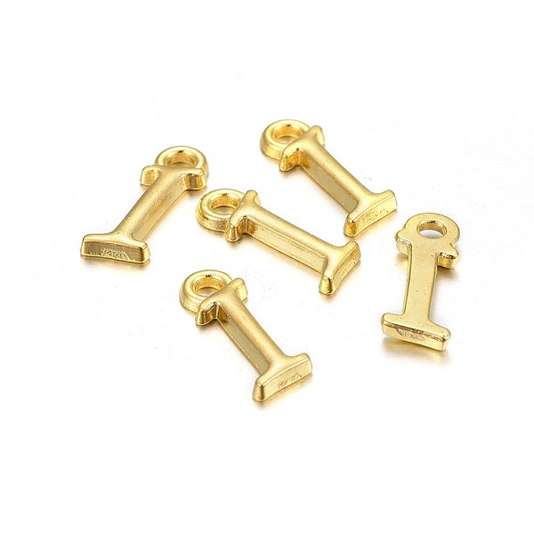PandaHall Golden Plated Alloy Letter Pendants, Rack Plating, Cadmium Free & Lead Free, Letter.I, 13x4x2mm, Hole: 1.5mm Alloy Letter I
PandaHall Golden Plated Alloy Letter Pendants, Rack Plating, Cadmium Free & Lead Free, Letter.I, 13x4x2mm, Hole: 1.5mm Alloy Letter I