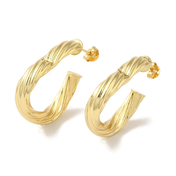 PandaHall Rack Plating Twist Triangle Brass Stud Earrings, Half Hoop Earrings for Women, Cadmium Free & Lead Free, Long-Lasting Plated, Real...
PandaHall Rack Plating Twist Triangle Brass Stud Earrings, Half Hoop Earrings for Women, Cadmium Free & Lead Free, Long-Lasting Plated, Real...