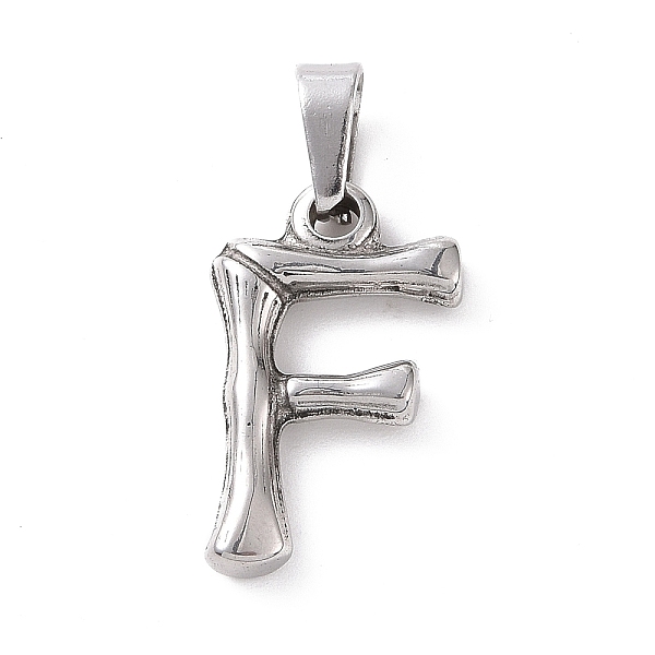 PandaHall 304 Stainless Steel Pendants, Bamboo Style, Stainless Steel Color, Letter.F, 19x11x3mm, Hole: 3x7mm 304 Stainless Steel Letter F
PandaHall 304 Stainless Steel Pendants, Bamboo Style, Stainless Steel Color, Letter.F, 19x11x3mm, Hole: 3x7mm 304 Stainless Steel Letter F