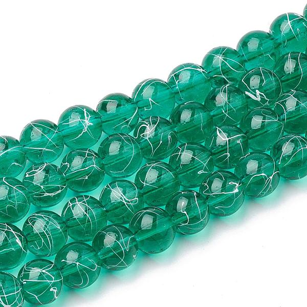 PandaHall Drawbench Transparent Glass Beads Strands, Spray Painted, Round, Teal, 10mm, Hole: 1.3~1.6mm, 31.4 inch Glass Round Cyan
PandaHall Drawbench Transparent Glass Beads Strands, Spray Painted, Round, Teal, 10mm, Hole: 1.3~1.6mm, 31.4 inch Glass Round Cyan