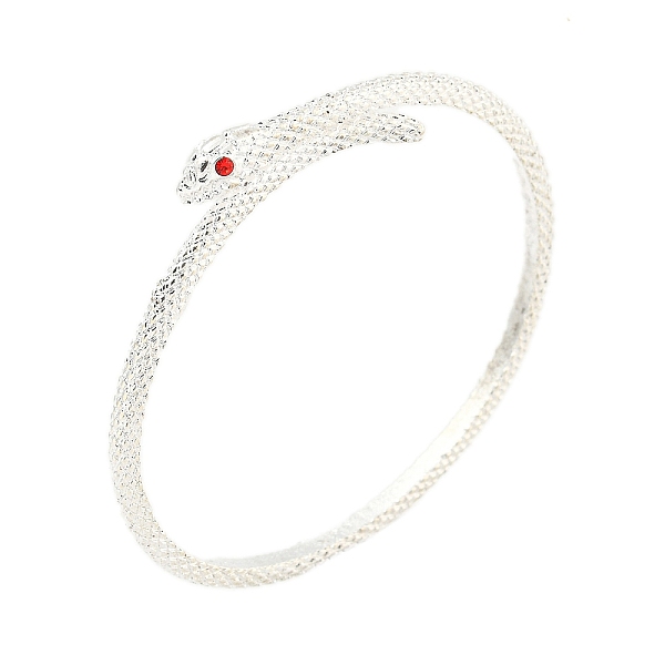 PandaHall Alloy Bangles, with Rhinestone for Women, Snake, Silver, Inner Diameter: 2-1/4 inch(5.6cm) Alloy Snake
PandaHall Alloy Bangles, with Rhinestone for Women, Snake, Silver, Inner Diameter: 2-1/4 inch(5.6cm) Alloy Snake
